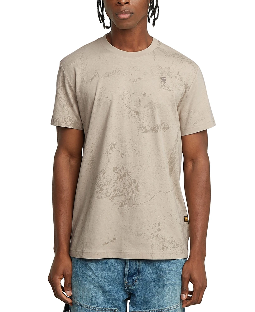 G-Star Raw Men's Short Sleeve Washed Crewneck T-Shirt