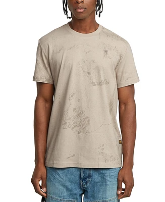 G-Star Raw Men's Short Sleeve Washed Crewneck T-Shirt