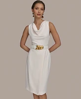 Donna Karan New York Women's Belted Sheath Dress