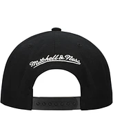 Mitchell & Ness Men's Black New York Rangers Team Snapback Hat