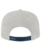 New Era Men's Gray New York Yankees Corduroy Golfer Snapback Hat