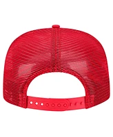 New Era Men's Red Los Angeles Angels Tone Foam Meshback Golfer Snapback Hat