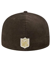 New Era Men's Brown Seattle Seahawks Choco Cord 59FIFTY Fitted Hat