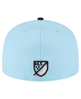 New Era Men's Light Blue Minnesota United Fc Element Tech Pack 59FIFTY Fitted Hat