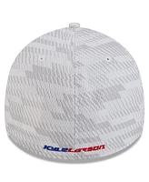 New Era Men's White Kyle Larson 39THIRTY Graded Flex Hat