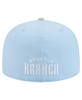 New Era Men's Light Blue/Gray Seattle Kraken Color Pack Two-Tone 59FIFTY Fitted Hat