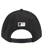 New Era Big Boys and Girls Black Pittsburgh Pirates Player Replica 9FORTY Adjustable Hat