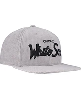 Mitchell & Ness Men's Gray Chicago White Sox Corduroy Snapback Hat