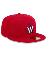 New Era Men's Red Washington Nationals 2025 Mlb Clubhouse 59FIFTY Fitted Hat
