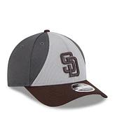 New Era Men's Gray/Brown San Diego Padres 2025 Batting Practice 9FORTY M-Crown Adjustable Hat