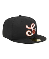 New Era Men's Black San Francisco Giants Duo Logo 2.0 59FIFTY Fitted Hat