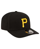 New Era Men's Black Pittsburgh Pirates Player Replica 9SEVENTY Adjustable Hat