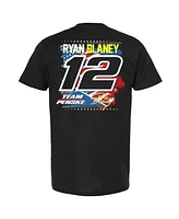 Team Penske Men's Black Ryan Blaney Menards Patriotic Car T-Shirt