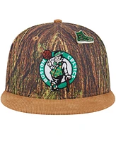 New Era Men's Camo Boston Celtics Victory Grove Forest Sneaker Pin 9FIFTY Snapback Hat