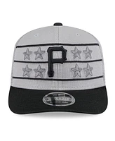 New Era Men's Gray/Black Pittsburgh Pirates 2025 Batting Practice 9SEVENTY Stretch-Snap Trucker Hat