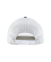 '47 Brand Men's Gray/White Texas Rangers Tide Sweep Rope Trucker Adjustable Hat