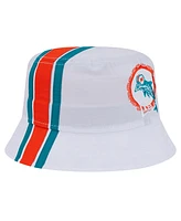 New Era Men's White Miami Dolphins Helmet Bucket Hat
