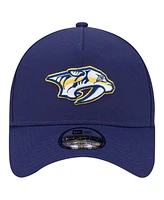 New Era Men's Navy Nashville Predators Core A-Frame 9FORTY Adjustable Hat
