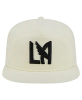 New Era Men's Cream Lafc 2025 Kickoff Snapback Golfer Hat