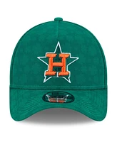 New Era Men's Kelly Green Houston Astros St. Patrick's Day A-Frame 9FORTY Adjustable Hat