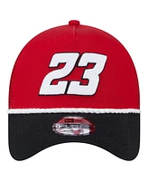 New Era Men's Red/Black Bubba Wallace Rope 9FORTY Trucker Snapback Hat