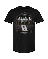 Checkered Flag Sports Men's Black Kyle Busch Rebel Bourbon Pit Stop T-Shirt