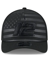 New Era Men's Black Ryan Blaney American Flag 9FORTY M-Crown A-Frame Adjustable Hat