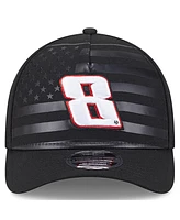 New Era Men's Black Kyle Busch American Flag 9FORTY M-Crown A-Frame Adjustable Hat