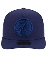 New Era Men's Navy Minnesota Timberwolves Colorpack A-Frame Pinch Front 59FIFTY Fitted Hat