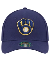 New Era Big Boys and Girls Navy Milwaukee Brewers Player Replica 9FORTY Adjustable Hat