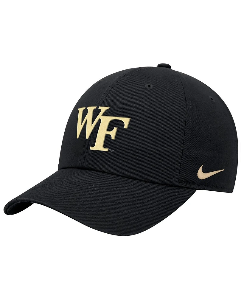 Nike Men's Black Wake Forest Demon Deacons Club Adjustable Hat