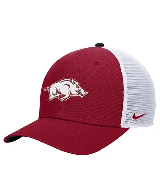 Nike Men's Cardinal Arkansas Razorbacks Rise Adjustable Trucker Hat