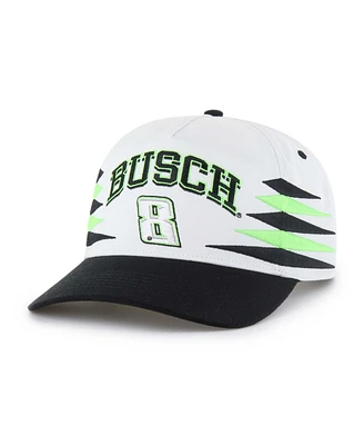 '47 Brand Men's White Kyle Busch Diamond Cut Hitch Adjustable Hat