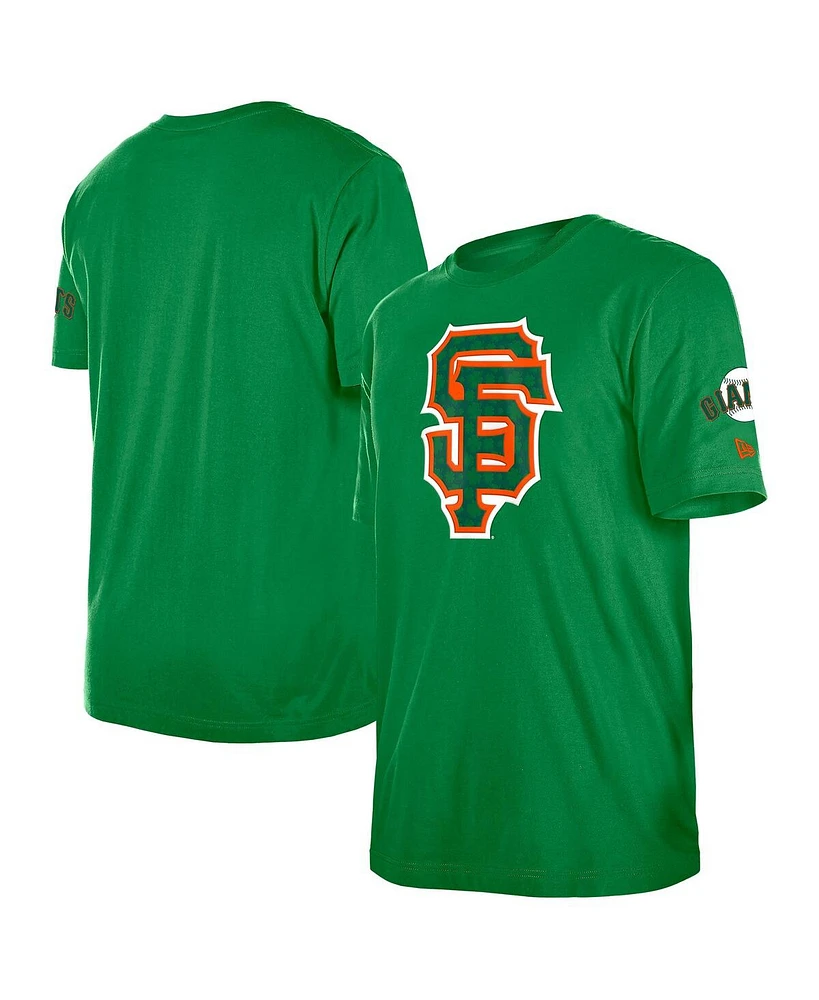 New Era Men's Kelly Green San Francisco Giants St. Patrick's Day Shamrock Fill T-Shirt