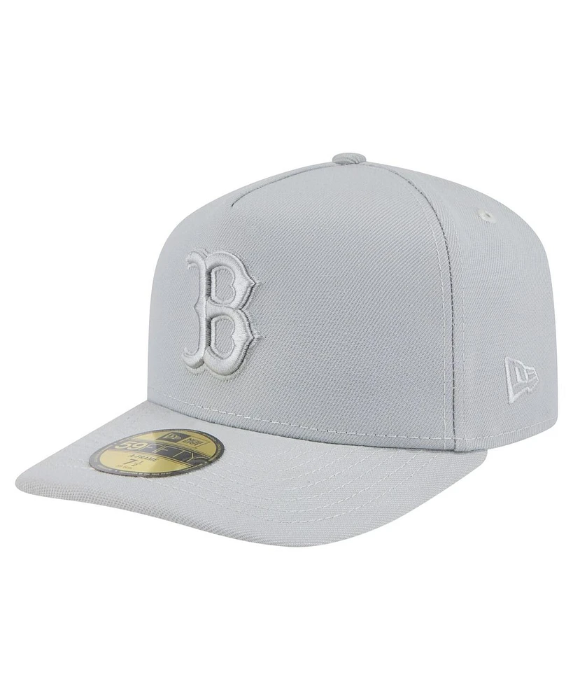 New Era Men's Gray Boston Red Sox Colorpack 59FIFTY Fitted Hat