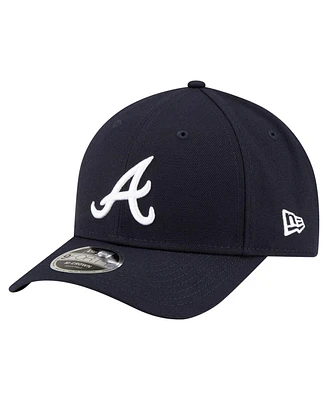 New Era Men's Navy Atlanta Braves Player Replica 9FORTY Adjustable Hat