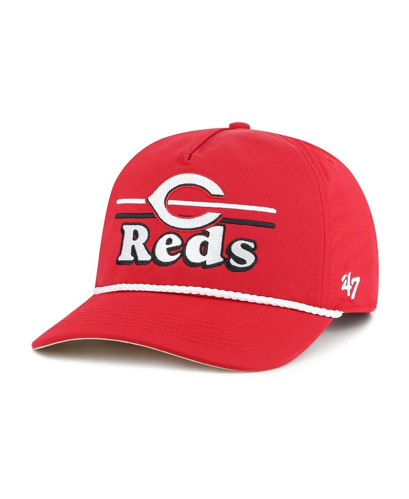 '47 Brand Men's Red Cincinnati Reds Campscape Hitch Adjustable Hat