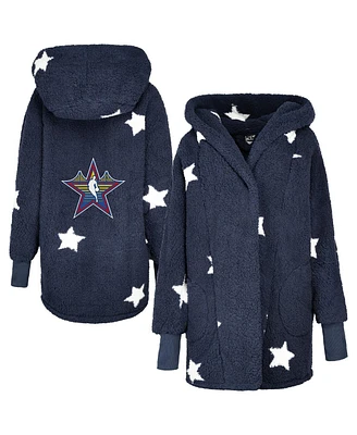 Jill Martin Men's and Women's Navy 2025 Nba All-Star Game Lounger Open-Front Sweater