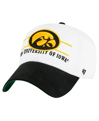 '47 Brand Men's White Iowa Hawkeyes Gridiron Clean Up Adjustable Hat