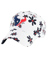 '47 Brand Girls Toddler White Houston Texans Daisy Delight Clean Up Adjustable Hat