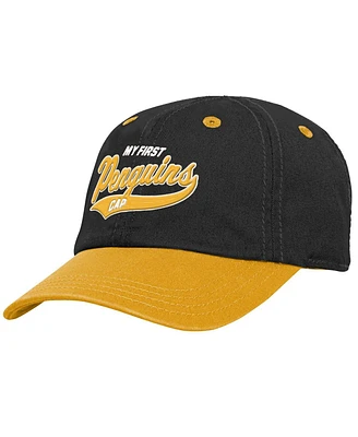 Outerstuff Baby Boys and Girls Black Pittsburgh Penguins My First Tail Sweep Slouch Flex Hat