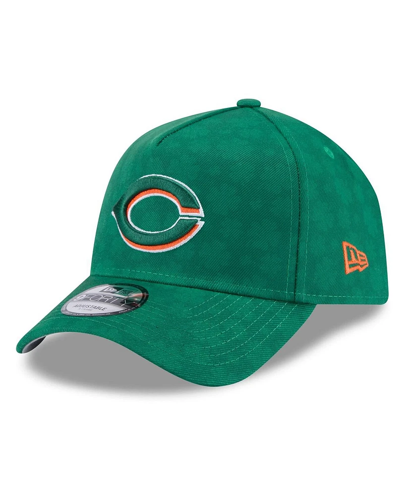 New Era Men's Kelly Green Cincinnati Reds St. Patrick's Day A-Frame 9FORTY Adjustable Hat