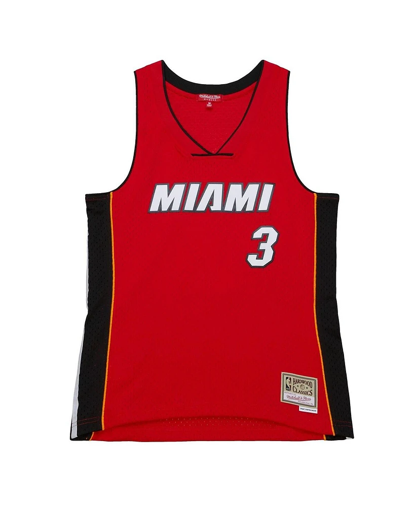 Mitchell & Ness Women's Dwyane Wade Red Miami Heat 2005/06 Hardwood Classics Swingman Jersey