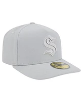 New Era Men's Gray Seattle Kraken Color Pack A-Frame 59FIFTY Fitted Hat