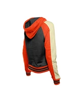 New Era Women's Black San Francisco Giants Cooperstown Collection Cropped Raglan Pullover Hoodie