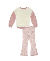 Derek Heart Big Girls Lass Top & Flare Pants Set