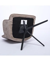 Dyhome Modern Swivel Dining Chairs / Accent Chair, with Metal Frame