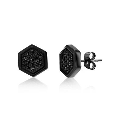 Stainless Steel, Hexagon Cz Suds