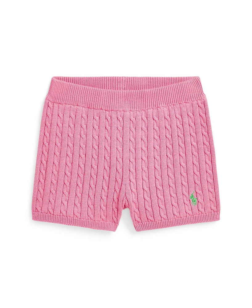 Polo Ralph Lauren Toddler and Little Girls Mini-Cable Shorts