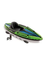 Intex 2-Person Inflatable Kayak with Oars and Pump and 1-Person Inflatable Kayak